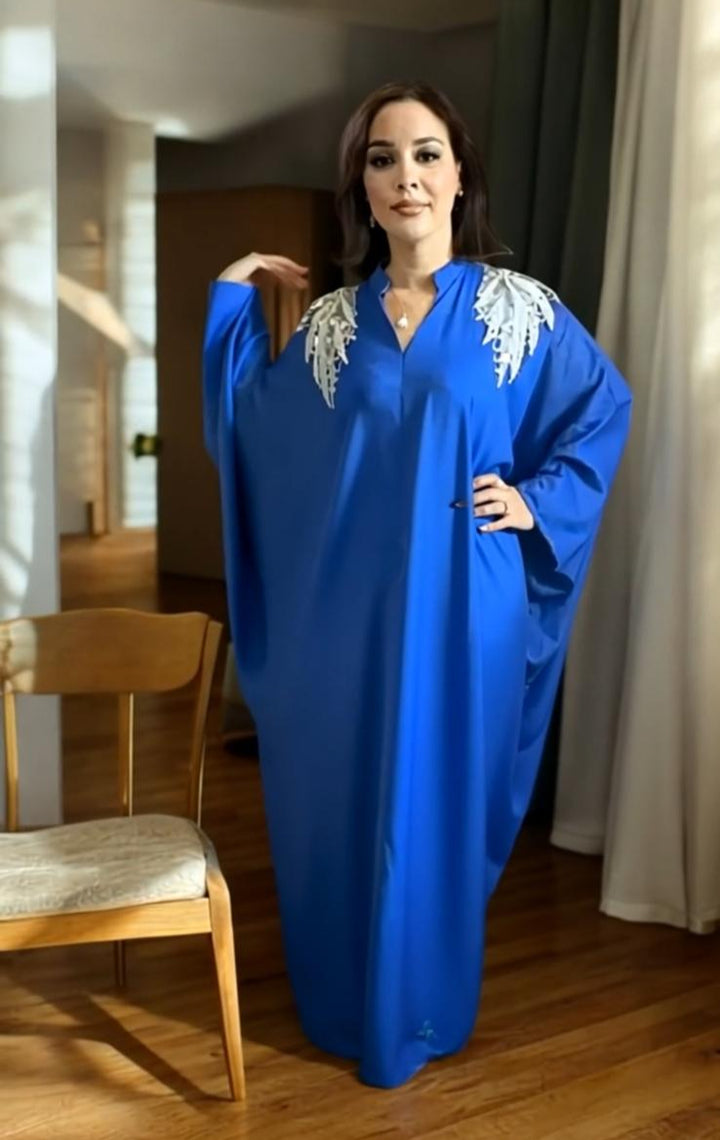 Robe bleu strass